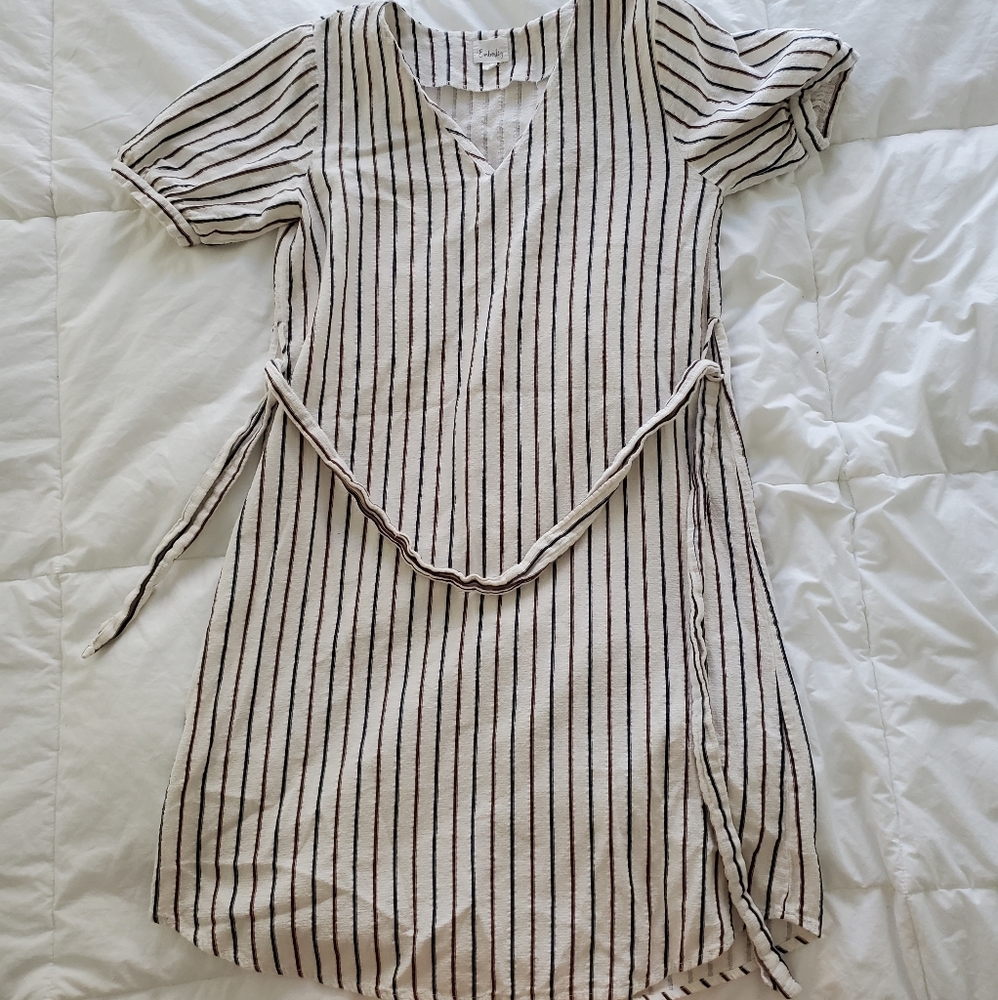 Cute cotton summer dress striped